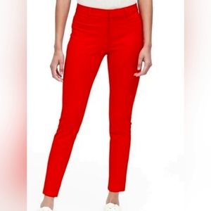 Banana Republic Sloan Slim Ankle Pants Trousers Red Womens Size 8